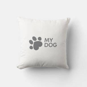 J'adore mon chien Coussin de jet