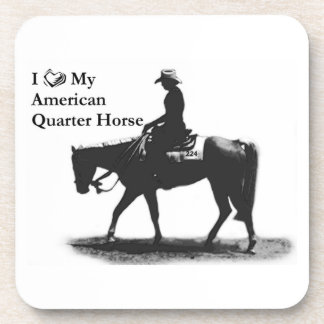 J'adore mon dessous de verre de Quarter Horse amér