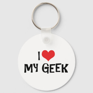 J'adore mon porte-clés geek