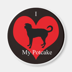 J'adore My Potcake frigo aimant