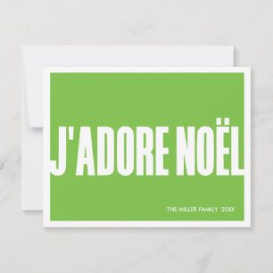J'adore Noël ! Carte pour les fêtes