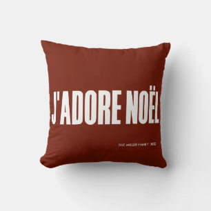 J'adore Noël! Throw Pillow