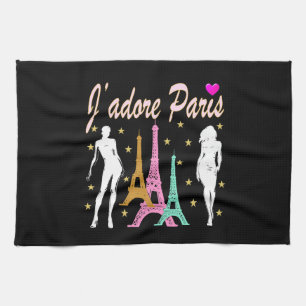 J'ADORE PARIS EIFFEL TOWER DESIGN KITCHEN TOWEL