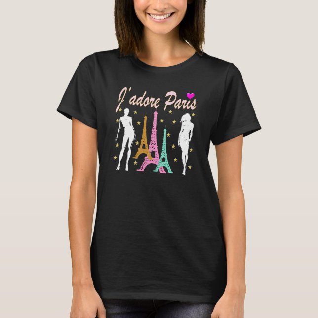 J'ADORE PARIS EIFFEL TOWER DESIGN T-Shirt (Front)
