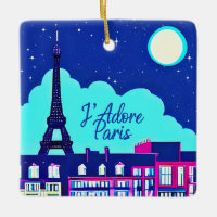 J'adore Paris - Fantasy Paris Under a Full Moon