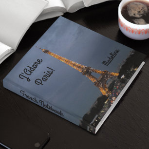 J'Adore Paris Personalized Binder