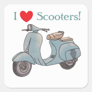 J'adore Scooters ! Autocollant