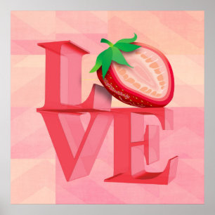 J'ADORE STRAWBERRY   Affiches
