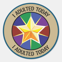 J'Adulte Aujourd'Hui Sticker