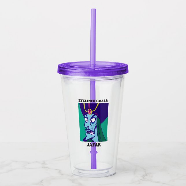 Jafar | Eyeliner Goals Acrylic Tumbler (Front)