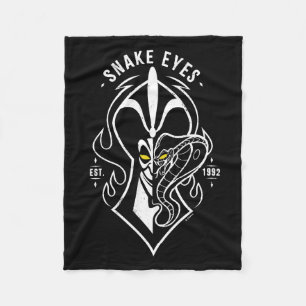Jafar Snake Eyes Fleece Blanket
