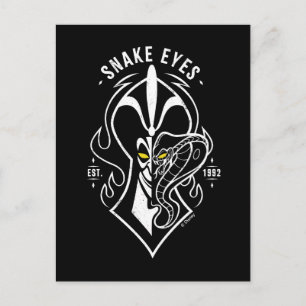 Jafar   Snake Eyes Postcard