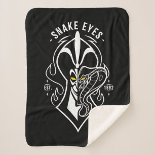 Jafar Snake Eyes Sherpa Blanket