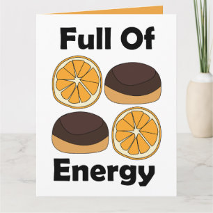 Jaffa Chocolate Orange Cake Full Of Energy Card
