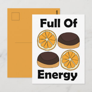 Jaffa Chocolate Orange Cake Full Of Energy Postcard