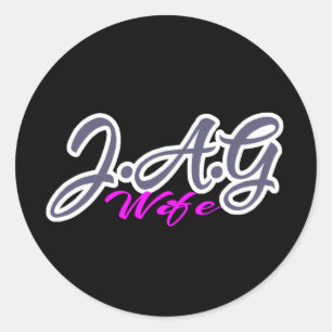 Jag Classic Round Sticker