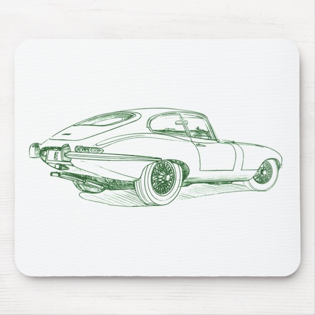 Jag E type Mouse Pad (Front)