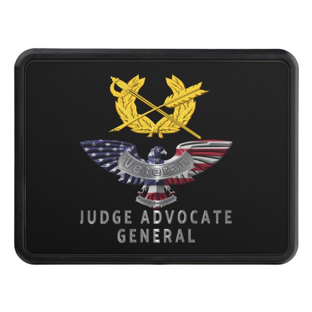 JAG Judge Advocate General Corps Trailer Hitch Cover (Front)