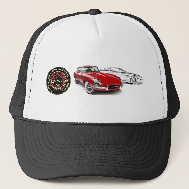 Jag-lovers E-Type Trucker Hat (Front)