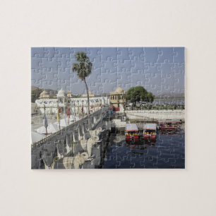 Jag Mindar Palace, Lake Pichola, Udaipur, India. Jigsaw Puzzle