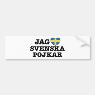 Jag Svenska Pojkar Bumper Sticker