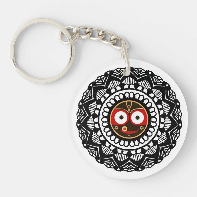 Jagannath jai jagannath lord of universe  keychain (Front)