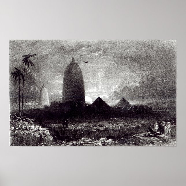 Jagannath Temple, engraved by A. Picken, 1837 Poster (Front)