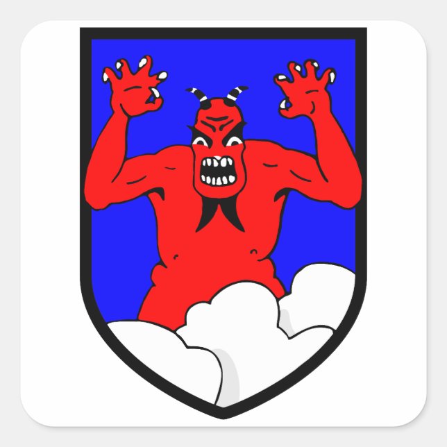 Jagdgeschwader 1 (JG 1) Oesau Stab I Gruppe I  Square Sticker (Front)