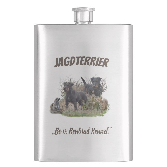 Jagdterrier ,,Bo v. Renbrad Kennel.'' Flask (Front)