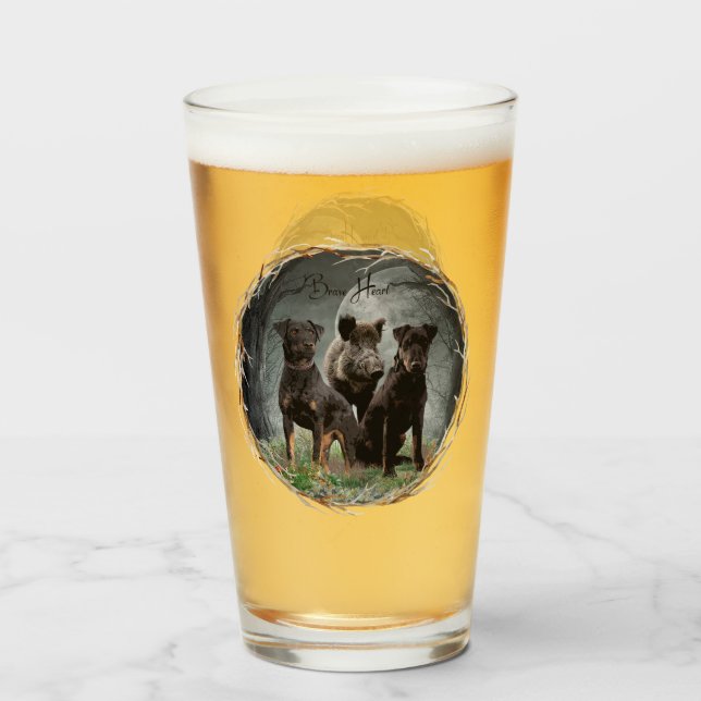 Jagdterrier ,Brave Heart  Glass (Front Filled)