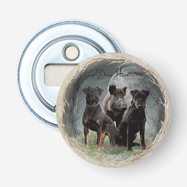 Jagdterrier , brave heart  tapestry poster acrylic bottle opener (Front)