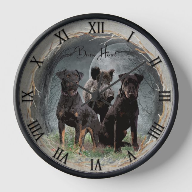 Jagdterrier  clock (Front)
