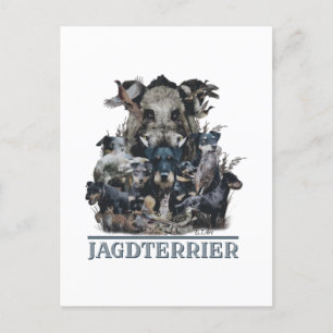 Jagdterrier  holiday postcard