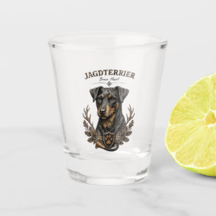 Jagdterrier , Hunting Logo Shot Glass