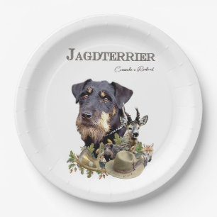 Jagdterrier paper plate
