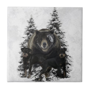 Jagdterrier Tapestry Poster Acrylic Print Triptych Tile