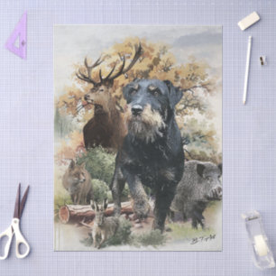 Jagdterrier tissue paper