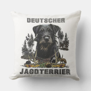 Jagdterrier -  versatile hunting dog     outdoor pillow