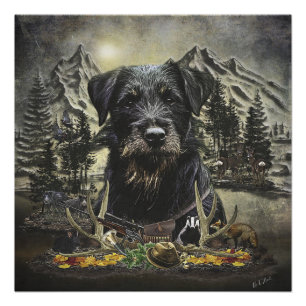 Jagdterrier -  versatile hunting dog  poster