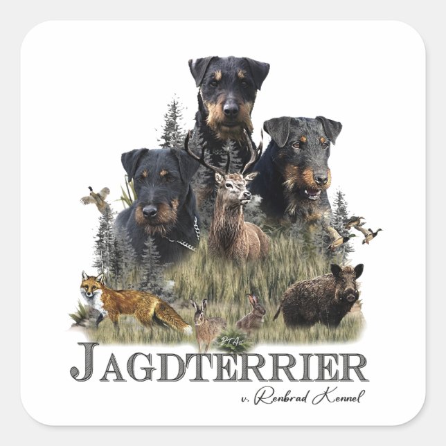 Jagdterriers v. Renbrad Kennel  Square Sticker (Front)