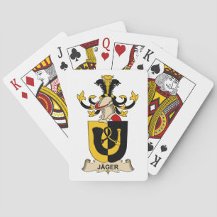 Jäger Family Crest Playing Cards