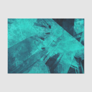 Jagged Blue Abstract Tissue Paper