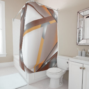 Jagged Edge Concentric Earth Tone Ombre Art