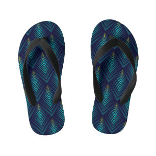 Jagged Edge: Dynamic Pattern Play Kid's Flip Flops