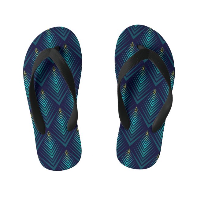 Jagged Edge: Dynamic Pattern Play Kid's Flip Flops (Footbed)