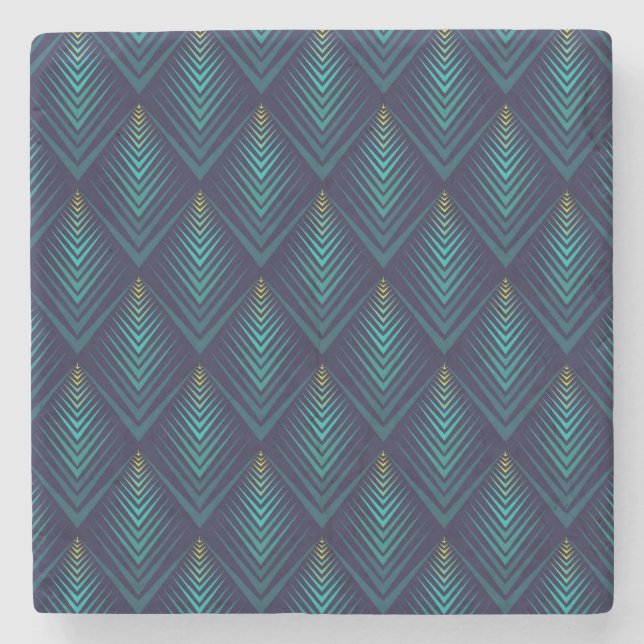 Jagged Edge: Dynamic Pattern Play Stone Coaster (Front)