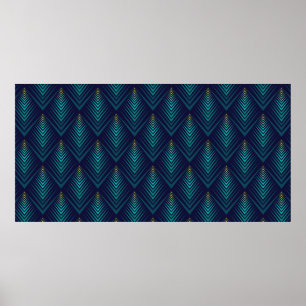Jagged edge pattern poster