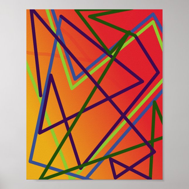 Jagged lines  poster (Front)