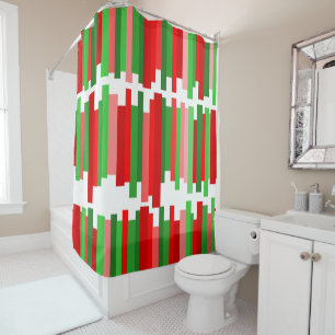 Jagged Lines – Red and Green