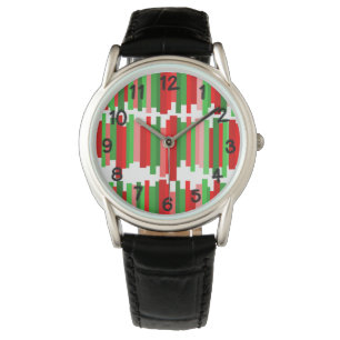 Jagged Lines – Red and Green  Watch